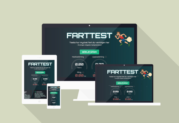 Mockup över farttest.se